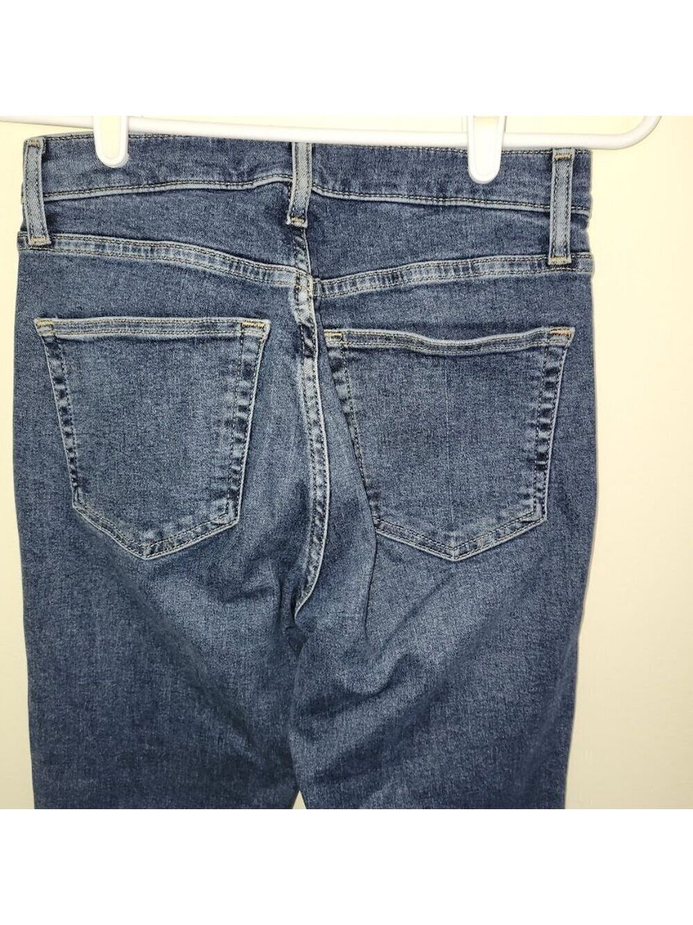 Topshop Moto Jamie Flare Blue Denim Stretch Jeans Women's Size W28 Actual W26 - Picture 8 of 14